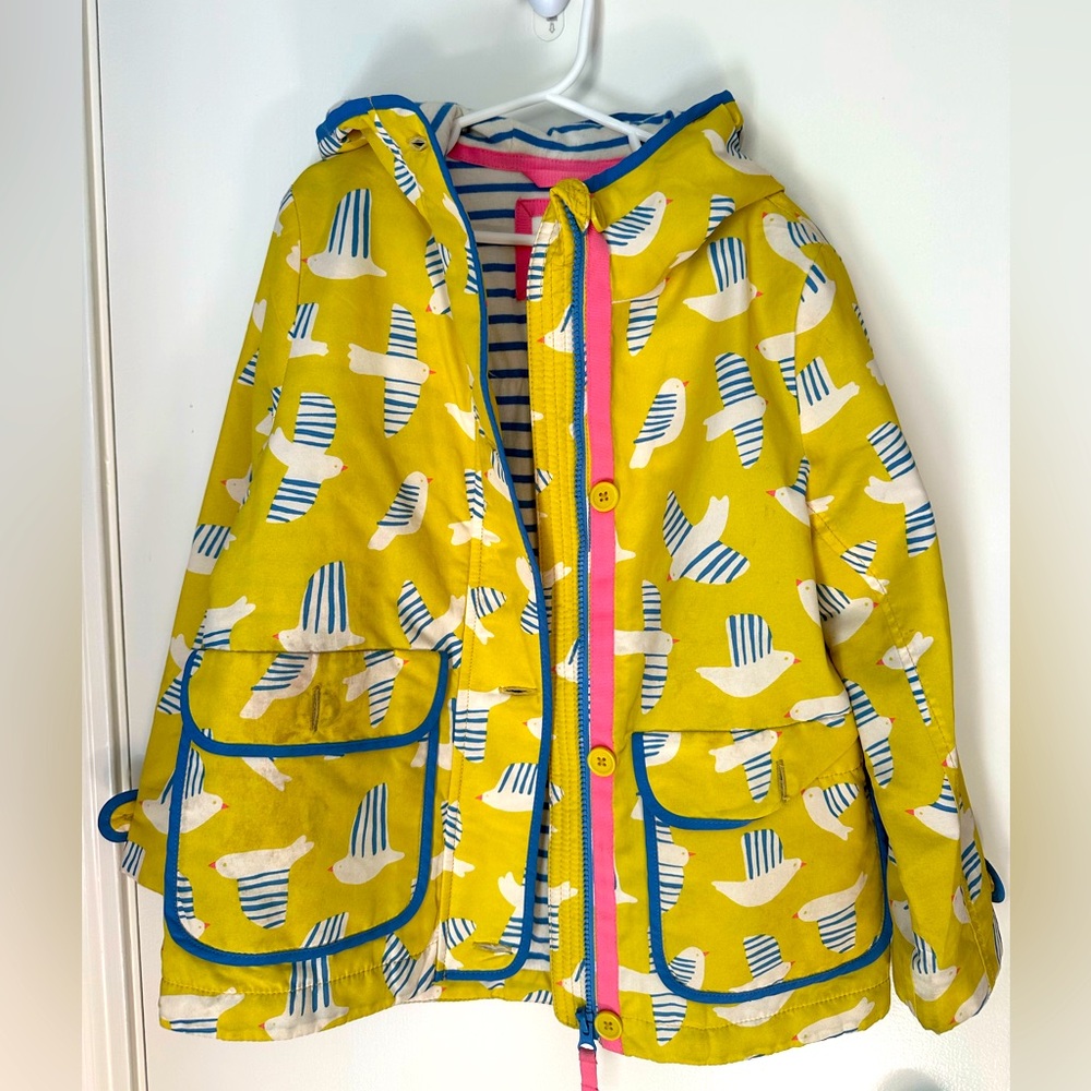 Mini Boden, rain plus warmth coat.